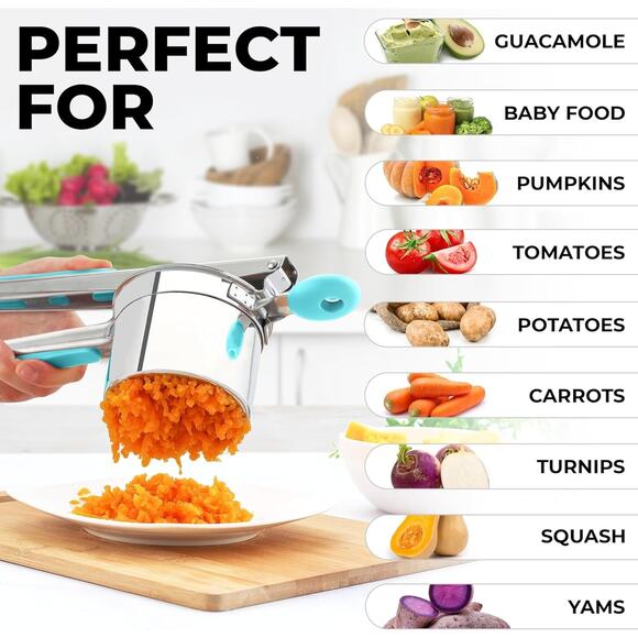 NEW Bellemain 15 oz Large Potato Ricer Heavy Duty Stainless Steel B9 - Picture 6 of 6